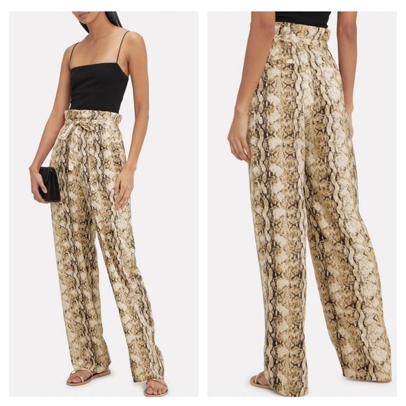 RONNY KOBO Rinnah Snakeskin Print Pants size Medium - Picture 1 of 10